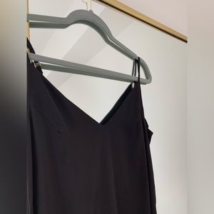 Slip dress with belt